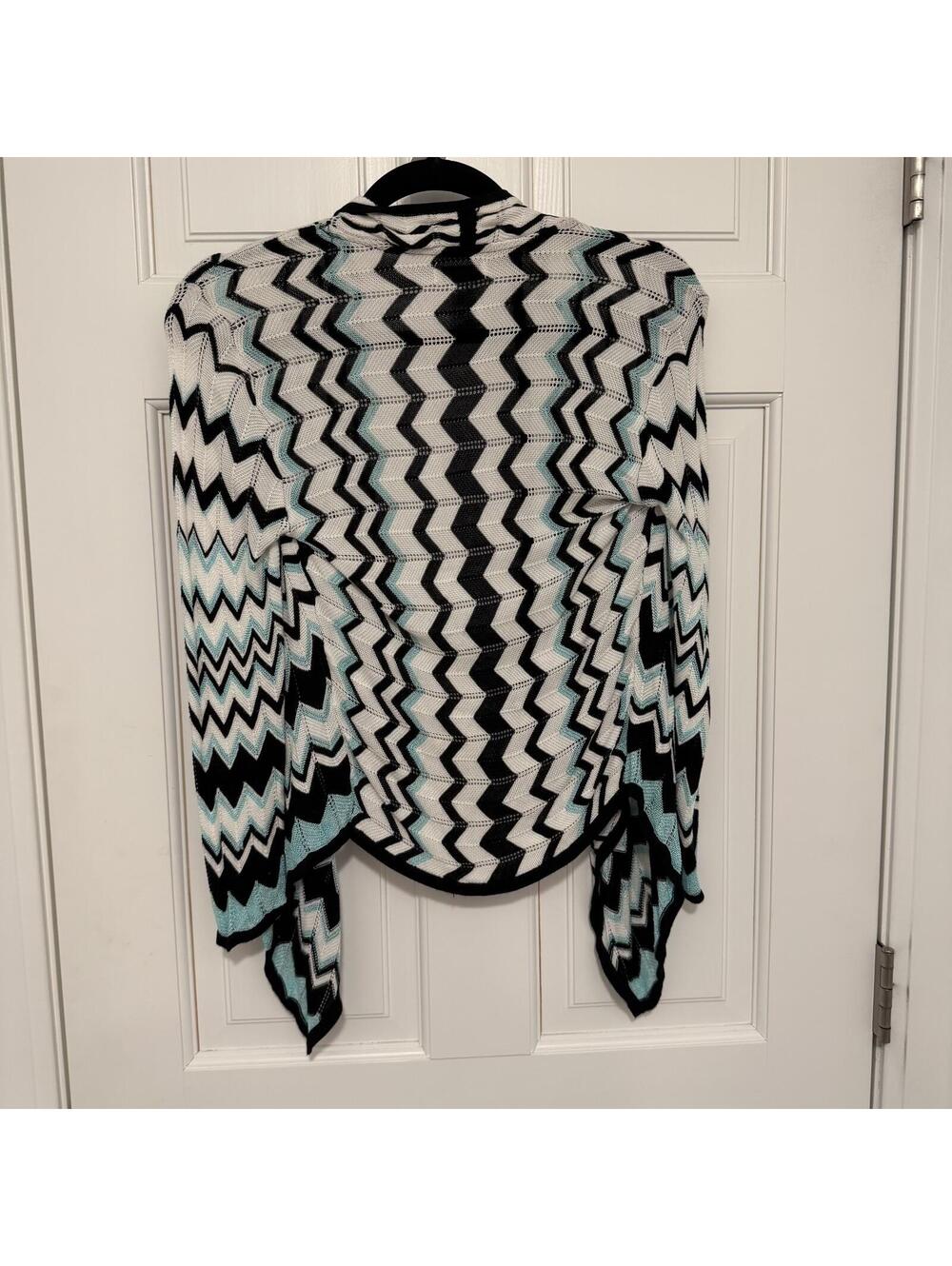 Cache Medium Chevron Pattern Open Front Cardigan - Picture 5 of 5